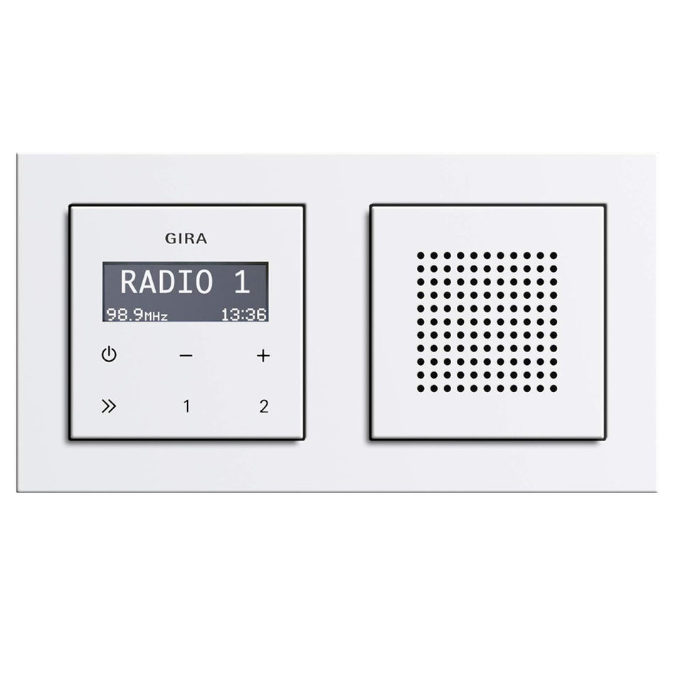 RDS Unterputz Radio E2 mit Lautsprecher und Rahmen