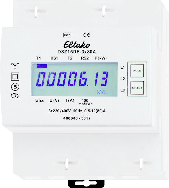 Eltako DSZ15DE-3x80A Drehstromzähler elektronisch > 28380615 - grenda-hammer® - Der Handwerkershop 