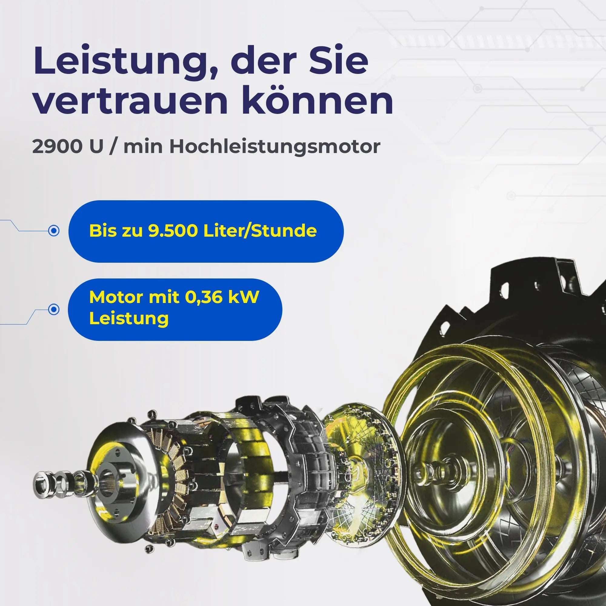 Schmutzwasserpumpe ABS Robusta 200 CW-TS bis 9.500 Liter/Stunde max. 6,1m Förderhöhe Flachabsaugung bis 3mm und 10m Kabel 