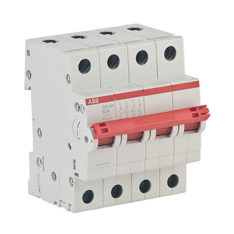 ABB Ausschalter 415V 4x63A für Hutschiene SHD204/63