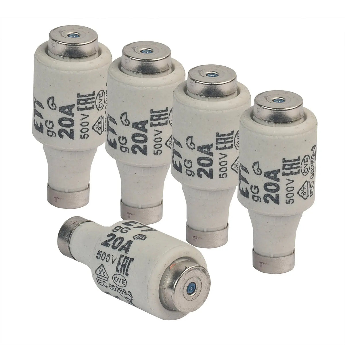 Sicherung DIAZED DII E27 6 bis 25A Blister mit 5 Stück Schmelzsicherungen grenda-hammer®