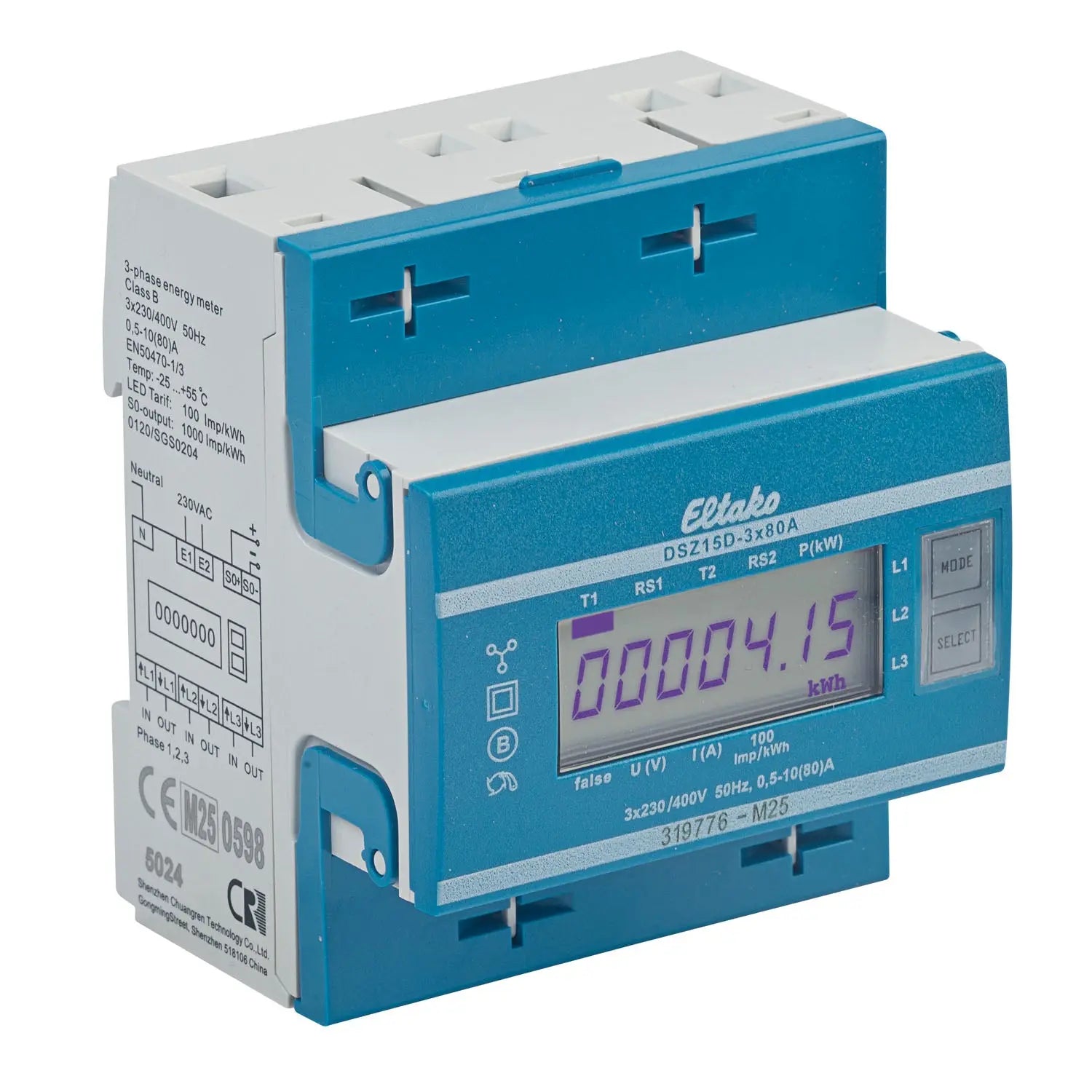 Eltako DSZ15D-3x80A Drehstromzähler elektronisch MID geeicht > 28380015 Eltako