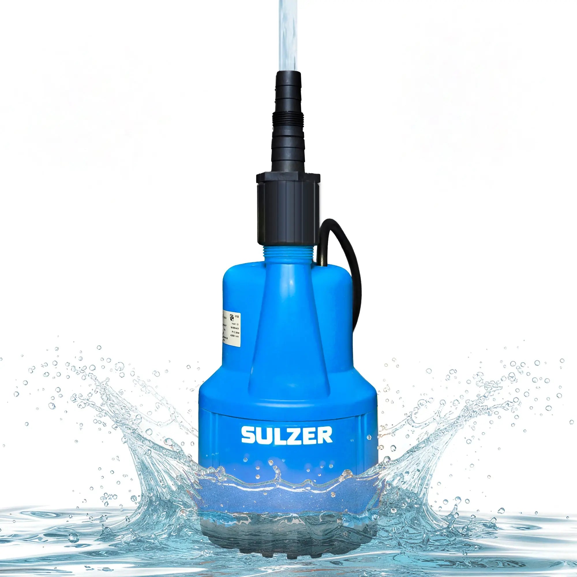 Schmutzwasserpumpe ABS Robusta 300 bis 13.800 Liter/Stunde max. 8,6m Förderhöhe Flachabsaugung bis 3mm und 10m Kabel grenda-hammer®