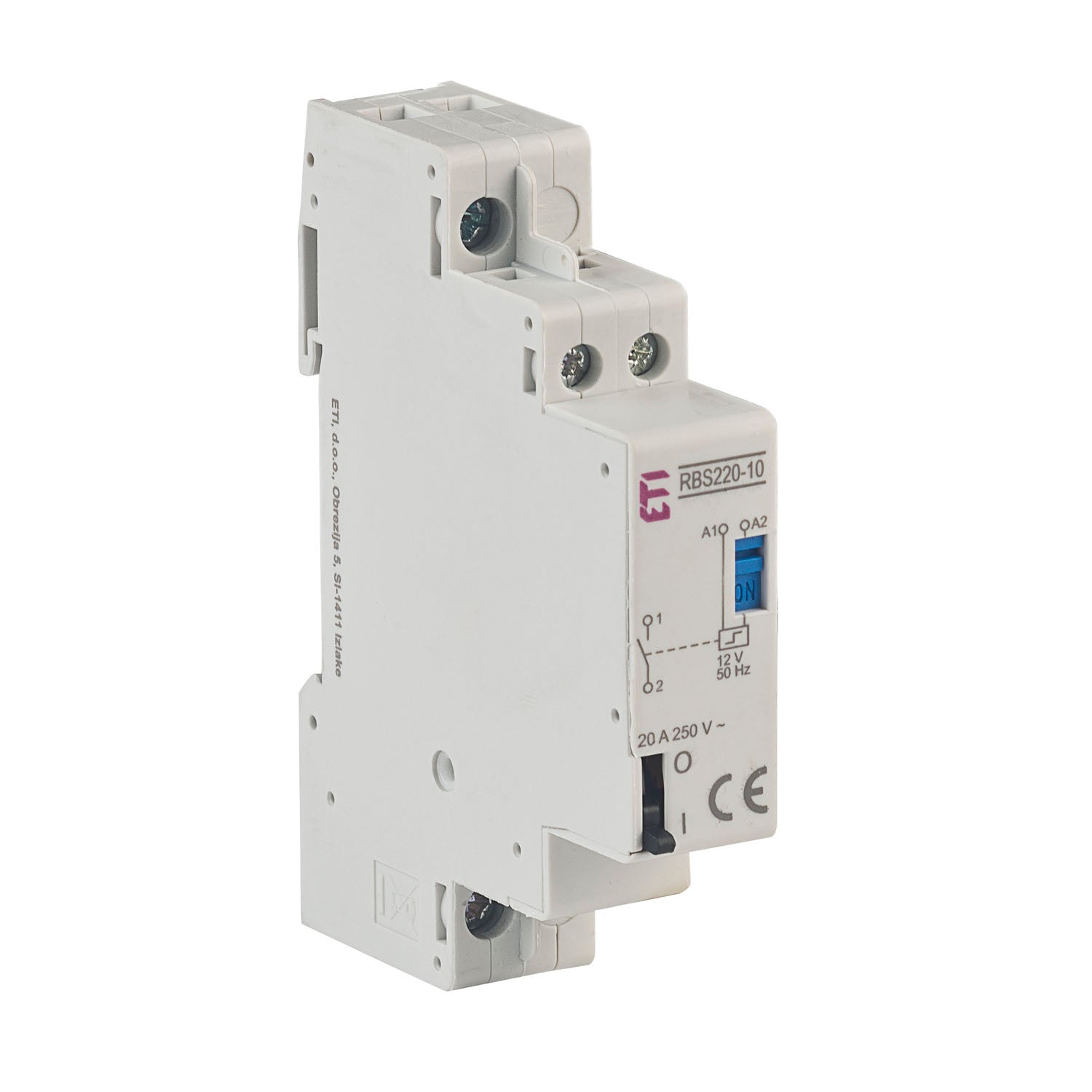 ETI RBS220-10/12V AC Stromstoßschalter Spule 12V (AC)/ 250V (AC) 20A 1S ETI Elektrotechnik