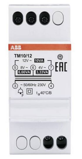 ABB Klingeltrafo 230V | 4/8/12V | 2,5/1,3/0,8A REG > TM10/12 ABB