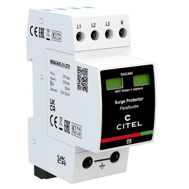 Citel Überspannungsableiter 2TE Typ 2 DAC40S-31-275 für TT/TNS-Netz > 821520222