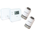 Funkgesteuerte Temperatur Einzelraumregelung mit Thermostat, Empfänger und 2x Stellantrieb