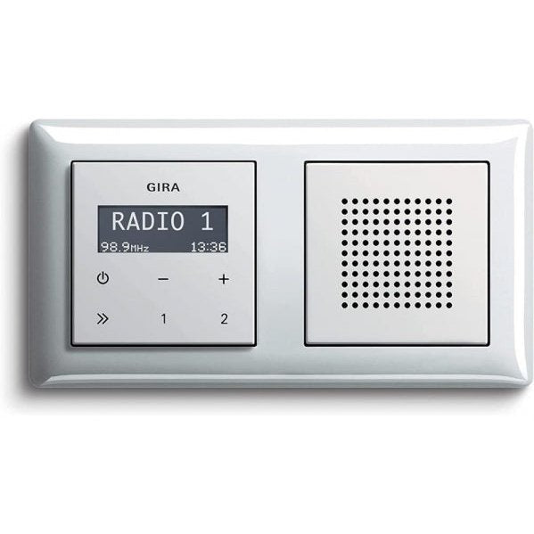 RDS Unterputz Radio System 55 mit Lautsprecher und Rahmen
